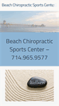 Mobile Screenshot of beachchiropracticsportscenter.com